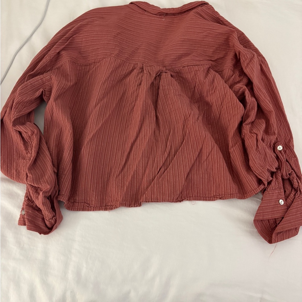 Love Notes Collared Button Down Top - Picture 9 of 9
